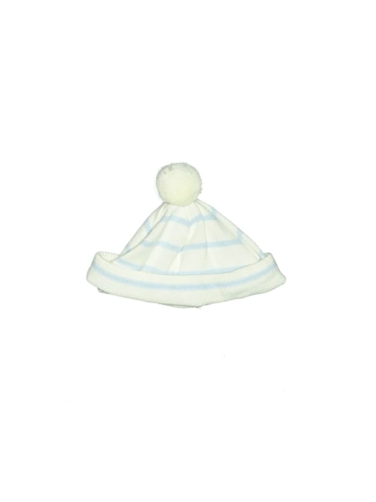 Pre-owned Mud Pie Babies' Beanie Hat In White