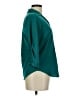 By & By 100% Polyester Hearts Teal Green 3/4 Sleeve Blouse Size M - photo 4