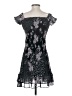 Aqua 100% Rayon Floral Black Cocktail Dress Size S - photo 2