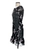 Aqua 100% Rayon Floral Black Cocktail Dress Size S - photo 5