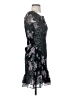 Aqua 100% Rayon Floral Black Cocktail Dress Size S - photo 4