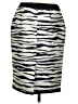 Ann Taylor 100% Polyester Animal Print Ivory Formal Skirt Size 4 - photo 2