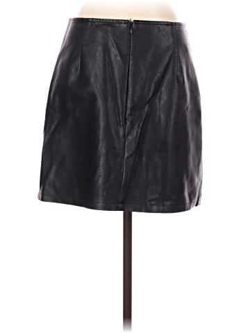 She + Sky Faux Leather Skirt (view 2)