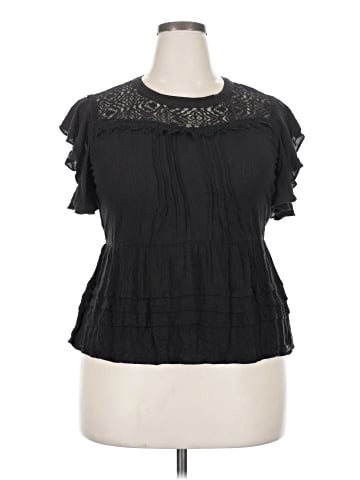 American Rag Cie Short Sleeve Blouse (view 1)