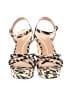 Cole Haan Animal Print Ivory Tan Sandals Size 10 - photo 2