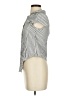 Rebellion 100% Rayon Stripes Gray Sleeveless Button-Down Shirt Size S - photo 5