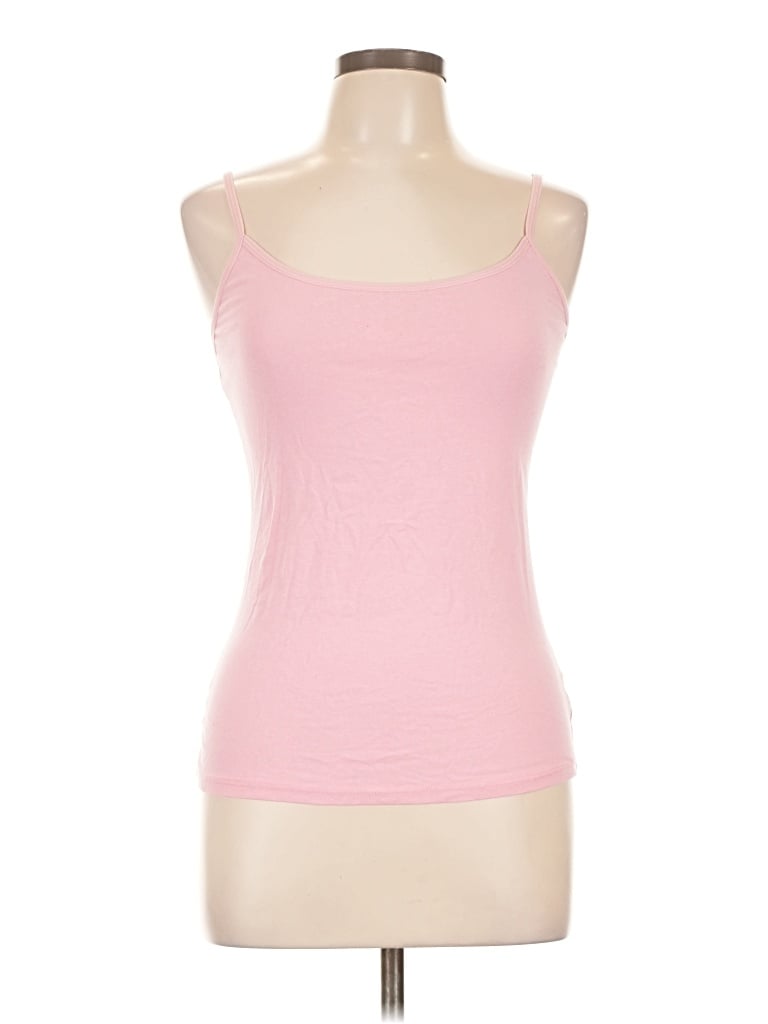 Pre-owned Active Basic Tank Top Pink Strapless Neckline Tops