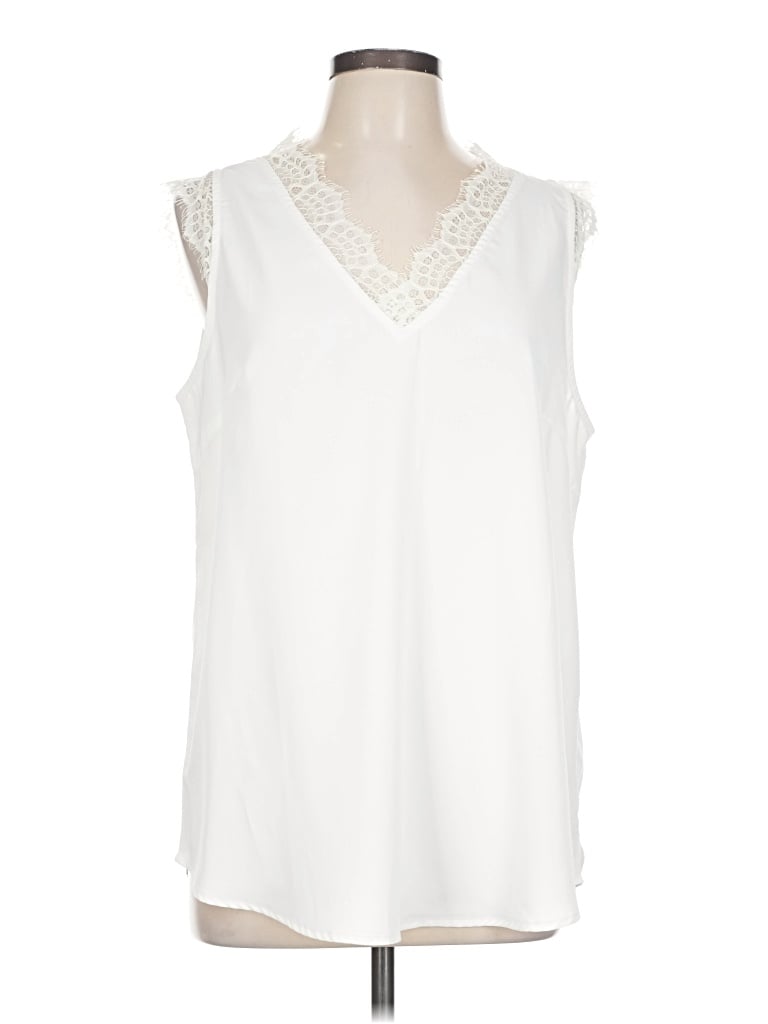 Pre-owned Viishow Sleeveless Blouse In Ivory