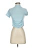 Sincerely Jules Blue Short Sleeve Turtleneck Size S - photo 1