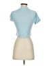 Sincerely Jules Blue Short Sleeve Turtleneck Size S - photo 2