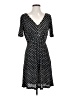 MNG Polka Dots Black Casual Dress Size 4 - photo 1