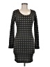 Mind Code Polka Dots Gray Casual Dress Size M - photo 1