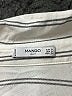 Mango Stripes Ivory Long Sleeve Blouse Size 4 - photo 7