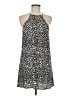 THML 100% Rayon Animal Print Black Casual Dress Size M - photo 1