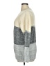Fashion 100% Acrylic Color Block Gray Pullover Sweater Size XL - photo 5