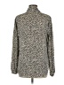 MICHAEL Michael Kors 100% Polyester Animal Print Ivory Long Sleeve Blouse Size M - photo 2