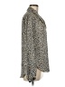 MICHAEL Michael Kors 100% Polyester Animal Print Ivory Long Sleeve Blouse Size M - photo 4
