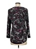 Anne Klein Paisley Black Purple Long Sleeve Blouse Size M - photo 2