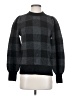 BeachLunchLounge Checkered-gingham Black Pullover Sweater Size S - photo 1