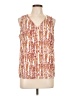 Nine West 100% Polyester Orange Sleeveless Blouse Size L - photo 1
