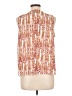 Nine West 100% Polyester Orange Sleeveless Blouse Size L - photo 2