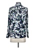 Banana Republic 100% Polyester Floral Blue Long Sleeve Blouse Size XS - photo 2