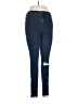 Express Solid Blue Jeans Size 8 - photo 1