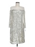 R&M Richards Metallic Silver Cocktail Dress Size 6 - photo 1