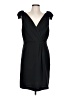 Ann Taylor LOFT 100% Polyester Solid Black Cocktail Dress Size 10 - photo 1