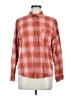 Universal Thread 100% Cotton Checkered-gingham Orange Long Sleeve Button-Down Shirt Size M - photo 1