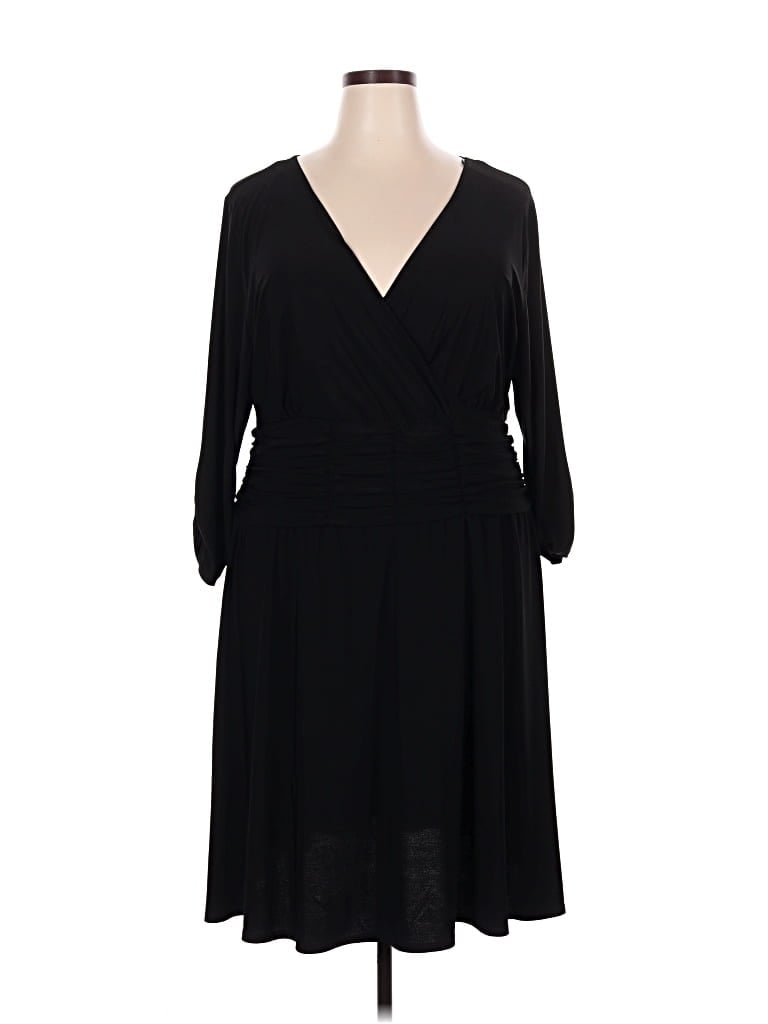 Pre-owned Ny Collection Casual Dress In Black