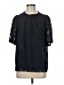Jade 100% Polyester Black Short Sleeve Blouse Size M - photo 1