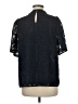 Jade 100% Polyester Black Short Sleeve Blouse Size M - photo 2