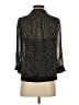 J.Crew 100% Silk Stars Black 3/4 Sleeve Silk Top Size XS - photo 2