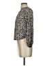 Unbranded 100% Polyester Animal Print Gray Black 3/4 Sleeve Blouse Size 16 - photo 5