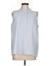 Karl Lagerfeld Paris 100% Polyester Blue Sleeveless Blouse Size L - photo 1