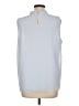 Karl Lagerfeld Paris 100% Polyester Blue Sleeveless Blouse Size L - photo 2