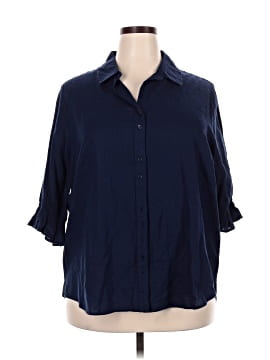 Crown & Ivy 3/4 Sleeve Button Down Shirt