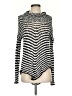 360 Sweater 100% Cotton Chevron-herringbone Silver Pullover Sweater Size S - photo 1