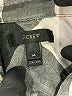 J.Crew Checkered-gingham Gray 3/4 Sleeve Button-Down Shirt Size 14 - photo 7