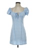 Shein Checkered-gingham Blue Casual Dress Size 4 - photo 1