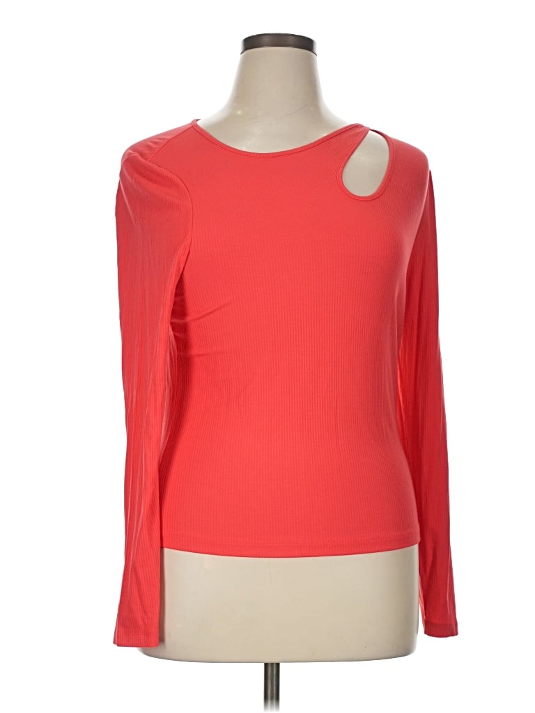 Pre-owned The Drop 3/4 Sleeve T-shirt In Red