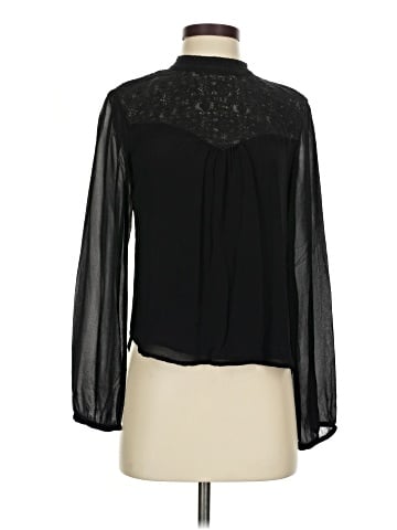 Velvet Long Sleeve Blouse (view 1)