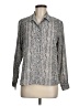 Petite Sophisticate 100% Polyester Tweed Gray Long Sleeve Blouse Size 6 - photo 1