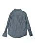 Crewcuts Outlet 100% Cotton Chevron-herringbone Blue Long Sleeve Button-Down Shirt Size 8 - photo 2