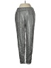 Ecru Metallic Silver Casual Pants Size XS - photo 1