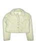 Knit Works 100% Polyester Ivory Cardigan Size 8 - photo 1