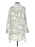 Chico's Graphic Gold Ivory Casual Dress Size Sm (0) - photo 2