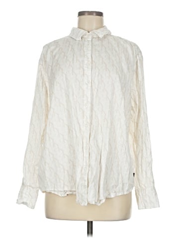 CALVIN KLEIN JEANS Long Sleeve Button-Down Shirt (view 1)