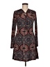 Ariella Paisley Brown Burgundy Casual Dress Size M - photo 1